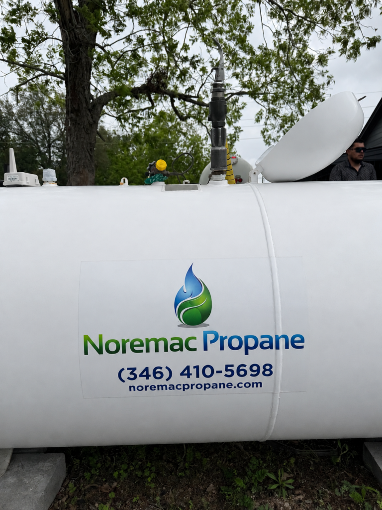 Noremac Propane residential propane tank in Greater Houston